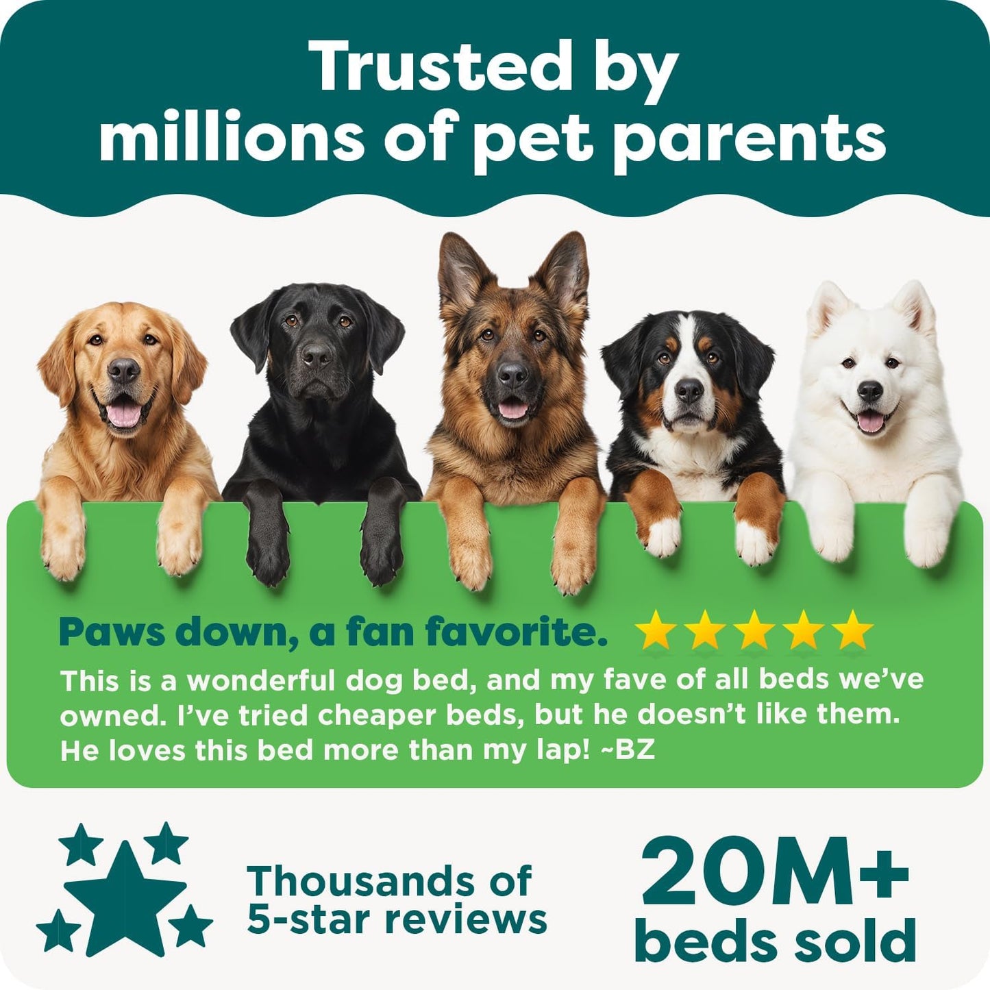 Orthopedic Dog Bed for Large Dogs W/ Removable Bolsters & Washable Cover, for Dogs up to 95 Lbs - Luxe Faux Fur & Performance Linen Sofa - Charcoal, Jumbo/Xl