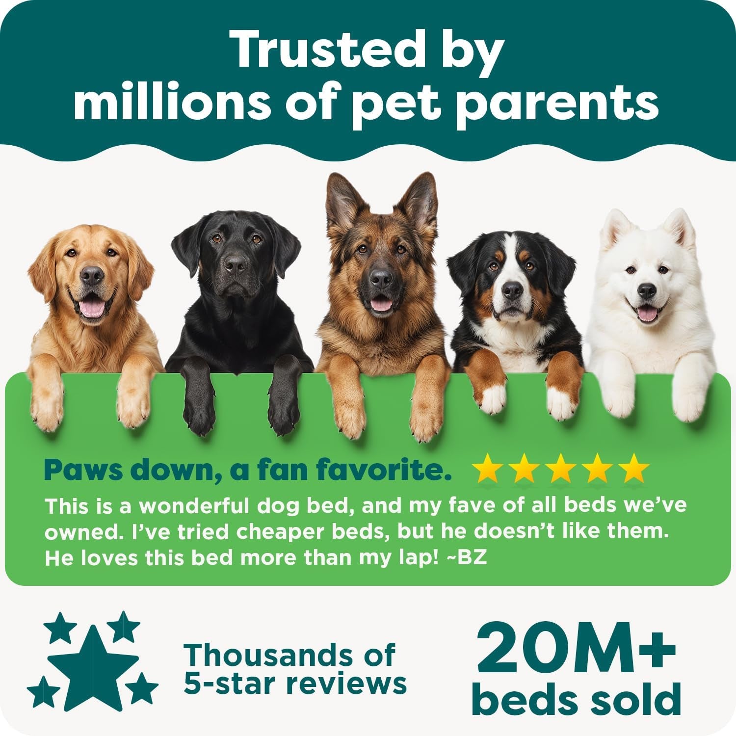 Orthopedic Dog Bed for Large Dogs W/ Removable Bolsters & Washable Cover, for Dogs up to 95 Lbs - Luxe Faux Fur & Performance Linen Sofa - Charcoal, Jumbo/Xl